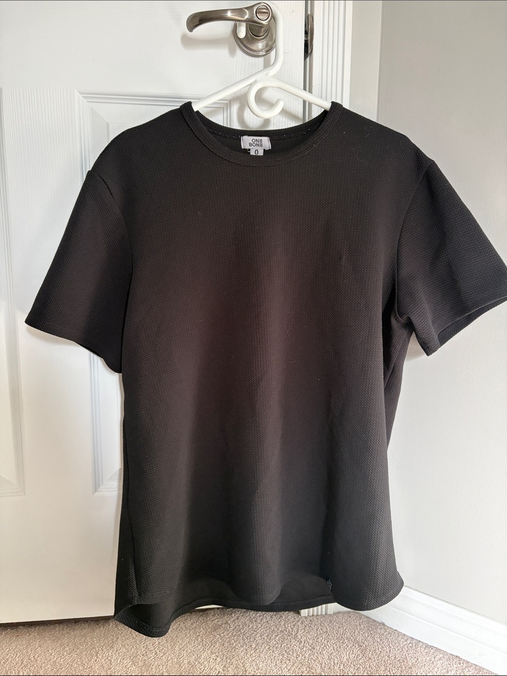Men's Black Short Sleeve Crewneck Tee by